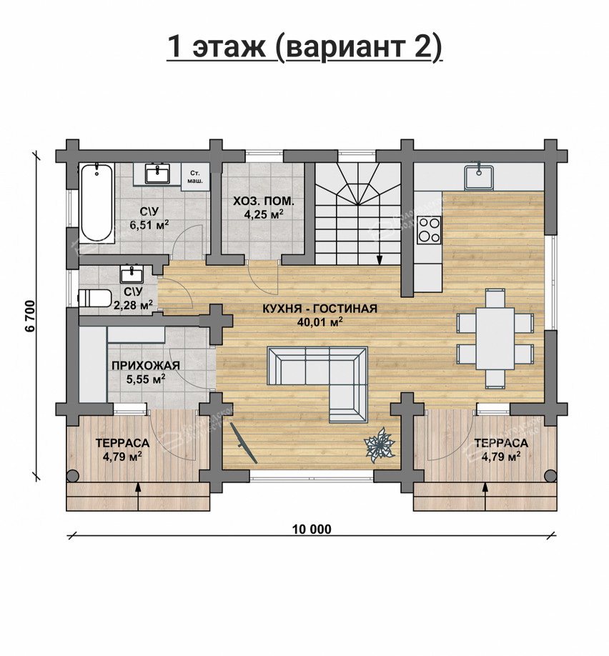 Дом из бревна VZ-131